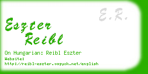 eszter reibl business card